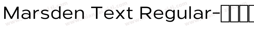 Marsden Text Regular字体转换